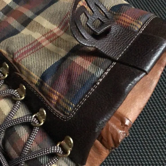 PAJAR (EUR 39) leather plaid boots - Picture 5 of 15